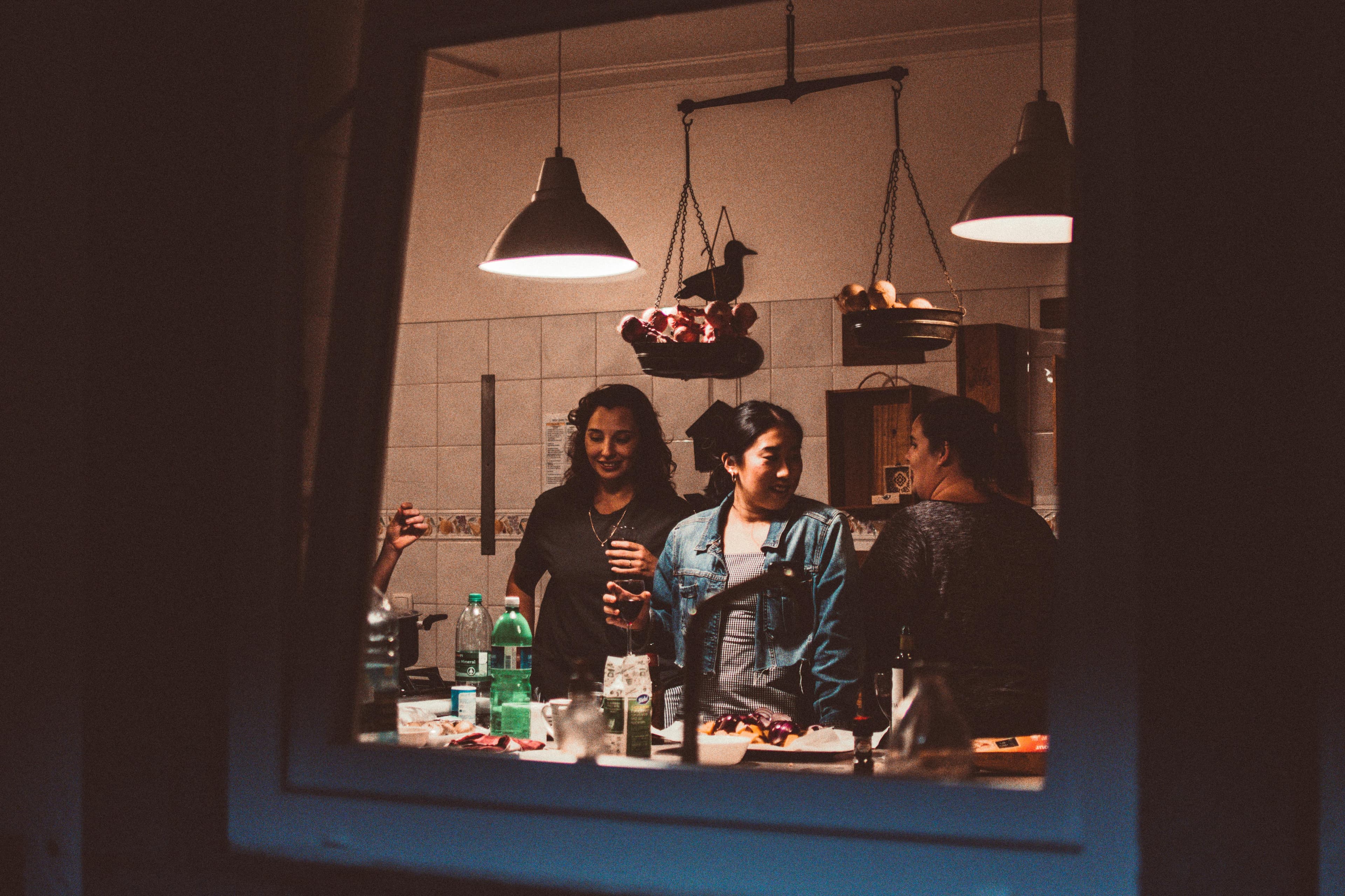 Friends having fun together